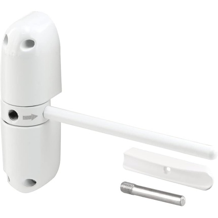 Prime-Line KC10HD Safety Spring Door Closer, White, 4-1/4 In.
