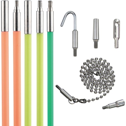 KLEIN TOOLS 50254 25-Foot Multi-Flex Glow Fish Rod
