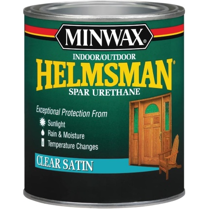 Minwax Helmsman Indoor/Outdoor Spar Urethane, Quart, Satin