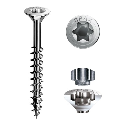 SPAX #9 x 2-1/2" Exterior Flat Head Deck Wood Screws Construction Torx T-Star