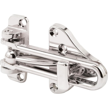 Prime-Line U 11318 Swing Bar Door Guard With High Security Auxiliary Lock,