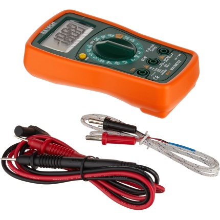 Extech MN35 Digital Mini Multimeter, Autoranging, 8-Function