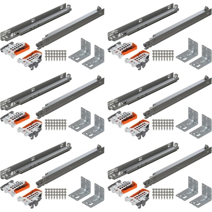 Blum Tandem Plus BLUMOTION 21" Undermount Drawer Slides Kit Full Extension